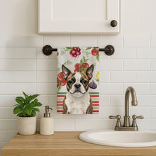 Load image into Gallery viewer, Brindle Boston Terrier Vegetables Kitchen Towel