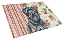 Load image into Gallery viewer, Bouvier des Flandres Vegetables Glass Cutting Board