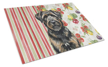 Load image into Gallery viewer, Brindle Bouvier des Flandres Vegetables Glass Cutting Board