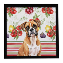 Load image into Gallery viewer, Boxer Vegetables Framed Metal Print