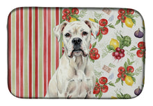 Load image into Gallery viewer, White Boxer Vegetables Dish Drying Mat