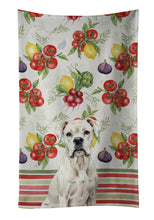 Load image into Gallery viewer, White Boxer Vegetables Kitchen Towel