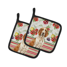 Load image into Gallery viewer, Bracco Italiano Vegetables Pair of Pot Holders