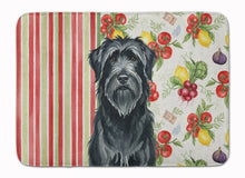 Load image into Gallery viewer, Black Briard Vegetables Memory Foam Kitchen Mat