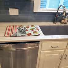 Load image into Gallery viewer, Gray Briard Vegetables Dish Drying Mat