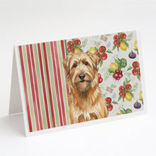 Load image into Gallery viewer, Tawny Briard Vegetables Greeting Cards Pack of 8