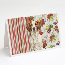 Load image into Gallery viewer, Liver and White Brittany Vegetables Greeting Cards Pack of 8