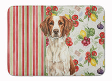 Load image into Gallery viewer, Liver and White Brittany Vegetables Memory Foam Kitchen Mat