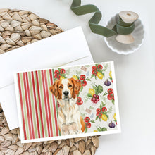 Load image into Gallery viewer, Orange and White Brittany Vegetables Greeting Cards Pack of 8