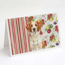 Load image into Gallery viewer, Orange and White Brittany Vegetables Greeting Cards Pack of 8