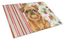Load image into Gallery viewer, Belge Brussels Griffon Vegetables Glass Cutting Board