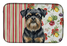 Load image into Gallery viewer, Black and Tan Brussels Griffon Vegetables Dish Drying Mat