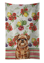 Load image into Gallery viewer, Red Brussels Griffon Vegetables Kitchen Towel