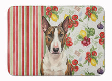 Load image into Gallery viewer, Brindle and White Bull Terrier Vegetables Memory Foam Kitchen Mat