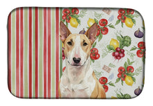 Load image into Gallery viewer, Fawn and White Bull Terrier Vegetables Dish Drying Mat
