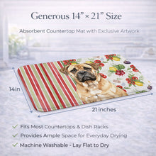 Load image into Gallery viewer, Bullmastiff Vegetables Dish Drying Mat