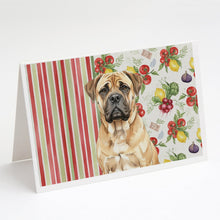 Load image into Gallery viewer, Bullmastiff Vegetables Greeting Cards Pack of 8
