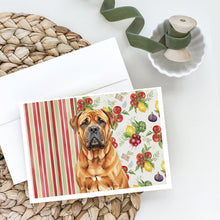 Load image into Gallery viewer, Red Bullmastiff Vegetables Greeting Cards Pack of 8