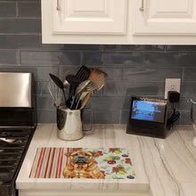Load image into Gallery viewer, Red Bullmastiff Vegetables Glass Cutting Board
