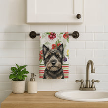 Load image into Gallery viewer, Black Cairn Terrier Vegetables Kitchen Towel