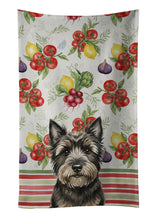 Load image into Gallery viewer, Black Cairn Terrier Vegetables Kitchen Towel