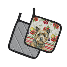 Load image into Gallery viewer, Cairn Terrier Vegetables Pair of Pot Holders