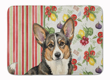 Load image into Gallery viewer, Brindle Cardigan Welsh Corgi Vegetables Memory Foam Kitchen Mat