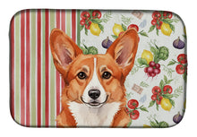 Load image into Gallery viewer, Red Cardigan Welsh Corgi Vegetables Dish Drying Mat