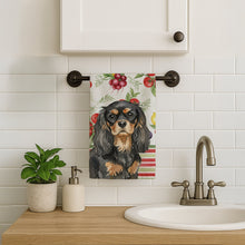 Load image into Gallery viewer, Black and Tan Cavalier Spaniel Vegetables Kitchen Towel