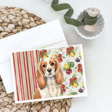 Load image into Gallery viewer, Blenheim Cavalier Spaniel Vegetables Greeting Cards Pack of 8