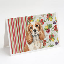 Load image into Gallery viewer, Blenheim Cavalier Spaniel Vegetables Greeting Cards Pack of 8