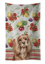 Load image into Gallery viewer, Ruby Cavalier Spaniel Vegetables Kitchen Towel