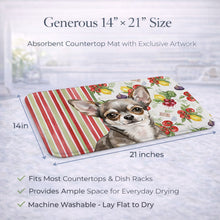 Load image into Gallery viewer, Chihuahua Vegetables Dish Drying Mat