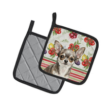 Load image into Gallery viewer, Chihuahua Vegetables Pair of Pot Holders