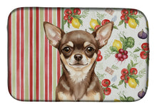 Load image into Gallery viewer, Chocolate Chihuahua Vegetables Dish Drying Mat