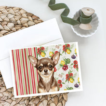 Load image into Gallery viewer, Chocolate Chihuahua Vegetables Greeting Cards Pack of 8