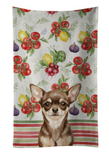Load image into Gallery viewer, Chocolate Chihuahua Vegetables Kitchen Towel