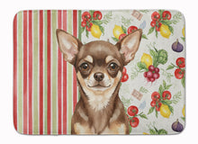 Load image into Gallery viewer, Chocolate Chihuahua Vegetables Memory Foam Kitchen Mat