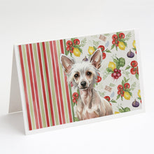 Load image into Gallery viewer, Hairless Chinese Crested Vegetables Greeting Cards Pack of 8