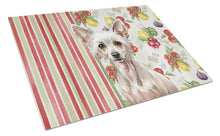 Load image into Gallery viewer, Hairless Chinese Crested Vegetables Glass Cutting Board