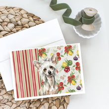Load image into Gallery viewer, Hairless Mottled Pattern Chinese Crested Vegetables Greeting Cards Pack of 8