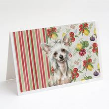 Load image into Gallery viewer, Hairless Mottled Pattern Chinese Crested Vegetables Greeting Cards Pack of 8
