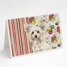 Load image into Gallery viewer, Powderpuff Chinese Crested Vegetables Greeting Cards Pack of 8