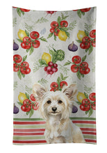 Load image into Gallery viewer, Powderpuff Chinese Crested Vegetables Kitchen Towel
