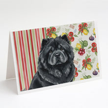 Load image into Gallery viewer, Black Chow Chow Vegetables Greeting Cards Pack of 8