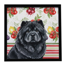 Load image into Gallery viewer, Black Chow Chow Vegetables Framed Metal Print