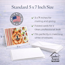 Load image into Gallery viewer, Red Chow Chow Vegetables Greeting Cards Pack of 8