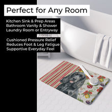 Load image into Gallery viewer, Black Cocker Spaniel Vegetables Memory Foam Kitchen Mat