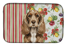 Load image into Gallery viewer, Chocolate Cocker Spaniel Vegetables Dish Drying Mat