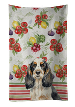 Load image into Gallery viewer, Parti Cocker Spaniel Vegetables Kitchen Towel